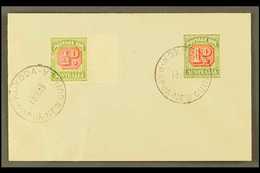 1949  (Sept) Pretty Little Unaddressed Envelope, Bearing Australia ½d And 1d Postage Due Stamps, Each Tied By Crisp KUDO - Papúa Nueva Guinea