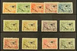 1931  Air Mail Overprint Set On "Huts" Issue Complete, SG 137/49, 1s Hinge Thin Otherwise Very Fine And Fresh Mint. (13  - Papua-Neuguinea