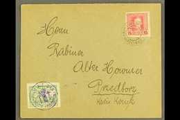 LOCAL TOWN POST  PRZEDBORZ 1918 (15 Aug) Cover Bearing Austria 15h Feldpost Stamp Tied By "K.u.K. Etappenpostamt Gorzkow - Other & Unclassified