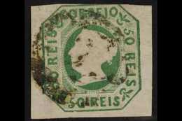 1853  50r Yellow-green (Michel 3a, SG 6, Afinsa 3), Used, 3+ Mostly Large Margins Just Brushing At Top Right, Fresh Colo - Sonstige & Ohne Zuordnung