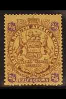 1896-97  2s.6d. Brown And Purple On Yellow Arms, Die II SG 48, Fine Mint. For More Images, Please Visit Http://www.sanda - Sonstige & Ohne Zuordnung