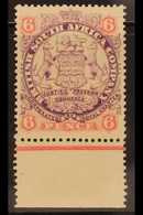 1896-97  6d Mauve And Pink Arms, Die I SG 33,  Very Fin Mint Lower Marginal Example. For More Images, Please Visit Http: - Otros & Sin Clasificación