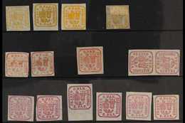 1862-1864 MINT & UNUSED COLLECTION  On Two Stock Cards With A Good Range Of Different Shades, Paper Types & Printings, I - Otros & Sin Clasificación