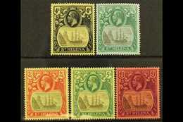 1922-37  Multi CA Watermark Set, SG 92/96, Fine Mint (5 Stamps) For More Images, Please Visit Http://www.sandafayre.com/ - Isla Sta Helena