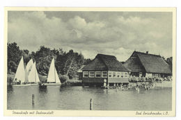 Bad Zwischenahn I.O. Strandcafe Mit Badeanstalt Ammerland Ansichtskarte - Bad Zwischenahn