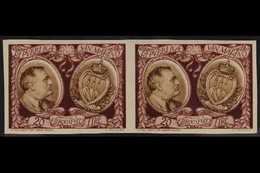 1947  20L Lilac Brown And Brown, Roosevelt, Imperf Horizontal Pair, Sass A64b, Very Fine Never Hinged Mint. For More Ima - Autres & Non Classés