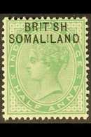 1903  ½a Yellow Green, Ovptd, Variety "BRIT SH", SG 1a, Very Fine Mint. For More Images, Please Visit Http://www.sandafa - Somaliland (Herrschaft ...-1959)