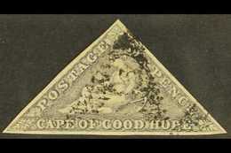 CAPE  1855-63 6d Slate-lilac On Blued Paper, SG 7c, Fine Used, Three Margins, Cat.£500. For More Images, Please Visit Ht - Ohne Zuordnung