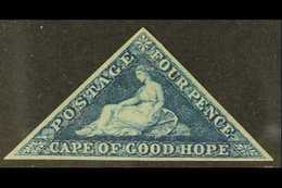 CAPE OF GOOD HOPE  1863-4 4d Blue, De La Rue Printing, SG 19a, Mint, Three Margins. For More Images, Please Visit Http:/ - Non Classés