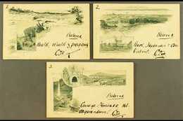 TRANSVAAL  1902 Group Of Three Different Pictorial Postcards, Each Numbered And Addressed To Pretoria, Each Posted Witho - Ohne Zuordnung