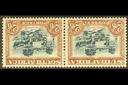 1932  2s6d Green & Brown With Watermark Inverted, SG 49aw, Very Fine Mint Horiz Pair. For More Images, Please Visit Http - Unclassified