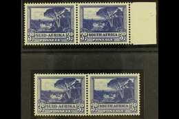 1947-54  3d Deep Intense Blue, SACC 116b (formerly SG 117b) Accompanied By 1954 Dark Blue Reprint For Comparison, Both N - Unclassified