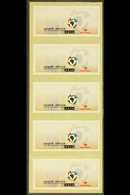 2003  Soccer World Cup Bid, Self-adhesive Postage Label In A Strip Of 5, NO VALUE PRINTED, Clean & Fine - This Was Previ - Ohne Zuordnung