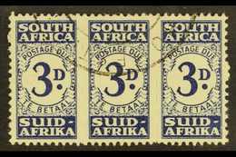 POSTAGE DUE  1943-4 3d Indigo, Bantam, SG D33, Very Fine Used. For More Images, Please Visit Http://www.sandafayre.com/i - Unclassified