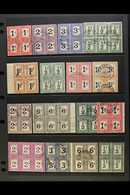 POSTAGE DUES  1914-61 USED BLOCKS OF FOUR COLLECTION - Great Looking Lot With A Wide Range Of Values, We See 1914-22 1d, - Ohne Zuordnung