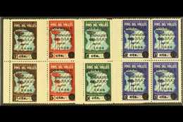 CIVIL WAR LOCALS  1936 "PINS DEL VALLES 1936" Overprints Complete Set Of Four, Galvez 604/607, As Superb Never Hinged Mi - Sonstige & Ohne Zuordnung