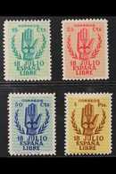 NATIONALIST ISSUES  1938 Second Anniv Of National Uprising Complete Set (Michel 807/10, SG 926/29, Edifil 851/54), Very  - Other & Unclassified