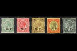 NYASALAND-RHODESIA FORCE  1916 "N.F." Overprints On Nyasaland Complete Set, SG N1/N5, Fine Mint. (5 Stamps) For More Ima - Tanganyika (...-1932)