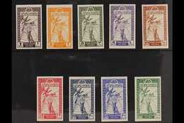1946  Independence - Map IMPERF Complete Set (as SG 249/57, Michel 193/201 See Note In Catalogue), Very Fine Mint, Fresh - Jordania