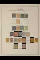 1888-1973 COLLECTION  On Pages, Mint & Used, Virtually ALL DIFFERENT, Includes 1888-93 Thin Numerals To 15c Used & 40c M - Tunisia