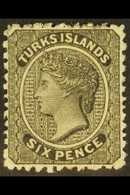 1867  1d Black, No Watermark, SG 2, Very Fine Mint, Well Centred Example. For More Images, Please Visit Http://www.sanda - Turks & Caicos (I. Turques Et Caïques)