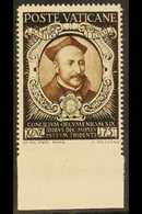 1946  75c Sepia & Black "St Ignatius Of Loyola" IMPERF AT BASE VARIETY, Sass 113e, Never Hinged Mint   For More Images,  - Andere & Zonder Classificatie