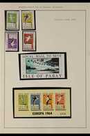 LOCAL STAMPS  1954-1980 NEVER HINGED MINT COLLECTION Of All Different Complete Sets & Mini-sheets In Hingeless Mounts On - Otros & Sin Clasificación