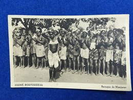 ANTIQUE POSTCARD PORTUGUESE GUINEA GUINÉ - BATUQUE DE MANJACAS UNUSED ETHNOGRAPHIC - Guinea-Bissau