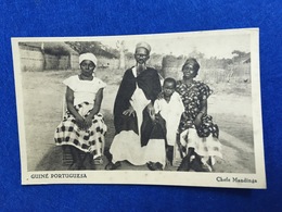 ANTIQUE POSTCARD PORTUGUESE GUINEA GUINÉ - CHEFE MANDINGA UNUSED ETHNOGRAPHIC - Guinea-Bissau