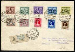 VATICAN - N°26 A 35 / LR DU 8/10/1930 POUR PARIS - TB - Lettres & Documents