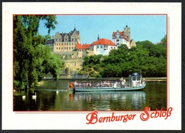 D1631 - TOP Bernburg Schloß Fähre Schifffahrt - Verlag Bild Und Heimat Reichenbach - Qualitätskarte - Bernburg (Saale)