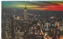 CPA NEW-YORK By Night - Panoramic Views