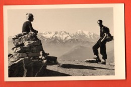 MYF-06 Alpinistes-touristes En Valais Selon Origine Du Lot. Lieu???. Bagnes ? Dents Du Midi ? Carte-photo, Non Circulé - Bagnes