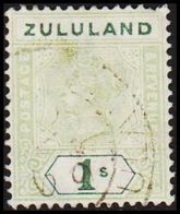 1894-1896. ZULULAND.  Victoria. 1 S. Missing Perf. (MICHEL 19) - JF318411 - Zululand (1888-1902)