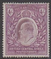 1903-1904. BRITISH CENTRAL AFRICA PROTECTORATE. Edward VII  4 S. FOUR SHILLINGS.  (MICHEL 65) - JF318459 - Nyassaland (1907-1953)