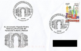 SPAIN. POSTMARK 40th ANNIV. HISPANIA NOSTRA. DEFENSE AND PROMOTION OF CULTURAL AND NATURAL HERITAGE. 2016 - Andere & Zonder Classificatie