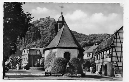 (RECTO / VERSO) RHÖNDORF BAD HONNEF 1957 GNADENKAELLE UND DRACHENFELS - BEAU TIMBRE ET BEAU CACHET - FORMAT CPA VOYAGEE - Bad Honnef