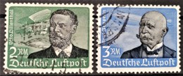 DEUTSCHES REICH 1934 - Canceled - Mi 538, 539 - Lilienthal, Zeppelin - Gebraucht