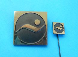 1973 World Aquatics Championships - 2.official Pins * Water-polo Waterpolo Wasserball Natation Nuoto Diving Plongee Dive - Water-Polo