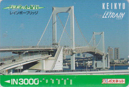 Carte Prépayée Japon - PONT Suspendu - BRIDGE Japan Prepaid Keikyu Card - BRÜCKE - 217 - Landschaften