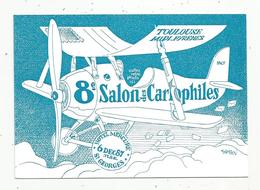 Cp, Bourses& Salons De Collections, 8 E Salon Des Cartophiles De Toulouse-Midi-Pyrénées,1987,illustrateur SAMSON - Bourses & Salons De Collections