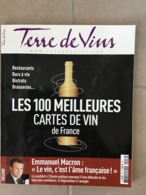 TERRE DE VINS N°46 Mars/Avril  2017 - Les 100 Meilleures Cartes De Vin De France . 112 Pages - Koken & Wijn