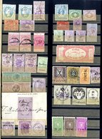 REVENUES, FISCALS, BACK OF THE BOOK Range Of Over 700 Incl. India, U.S, Ceylon, Europe, GB, Etc. (700+) - Sonstige & Ohne Zuordnung