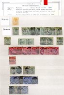 MALTA QV Vals To 1s , KEVII Vals To 1s (2), KGV To 1s, Pictorial Vals To 1s, Dues 1938 To 2/6s, 1948 To 5s (2), Useful Q - Other & Unclassified