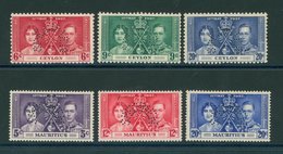 Ceylon & Mauritius 1937 Coronation Sets, Each Perf SPECIMEN, Fine M. Cat. £230. (6) - Andere & Zonder Classificatie