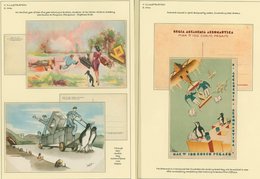 PENGUINS Italy - Three Attractive Unused Comic Postcards. For The First Year Of Their Five Year Training To Be Pilots, S - Sonstige & Ohne Zuordnung