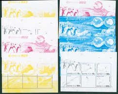 PENGUINS Korea - 2003 Antarctic & Arctic Set In Sheetlets Of Six - Sets Of Colour Separations In Cyan, Magenta, Yellow & - Altri & Non Classificati