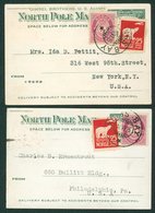 PENGUINS Norway - Two Different Cards Used By The Amundsen-Ellsworth Flight Proposed To Fly Over The North Pole Cancelle - Sonstige & Ohne Zuordnung