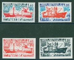 PENGUINS Terres Australes Et Antarctiques Francaises - 1977 1f.20 Magga Dan And 1f.40 Thala Dan Issues SG.118/119 With M - Sonstige & Ohne Zuordnung