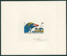 PENGUINS Terres Australes Et Antarctiques Francaises - 1987 Macaroni Penguin 4f 80c Hand Coloured Die Proof Of SG.226 Wi - Autres & Non Classés